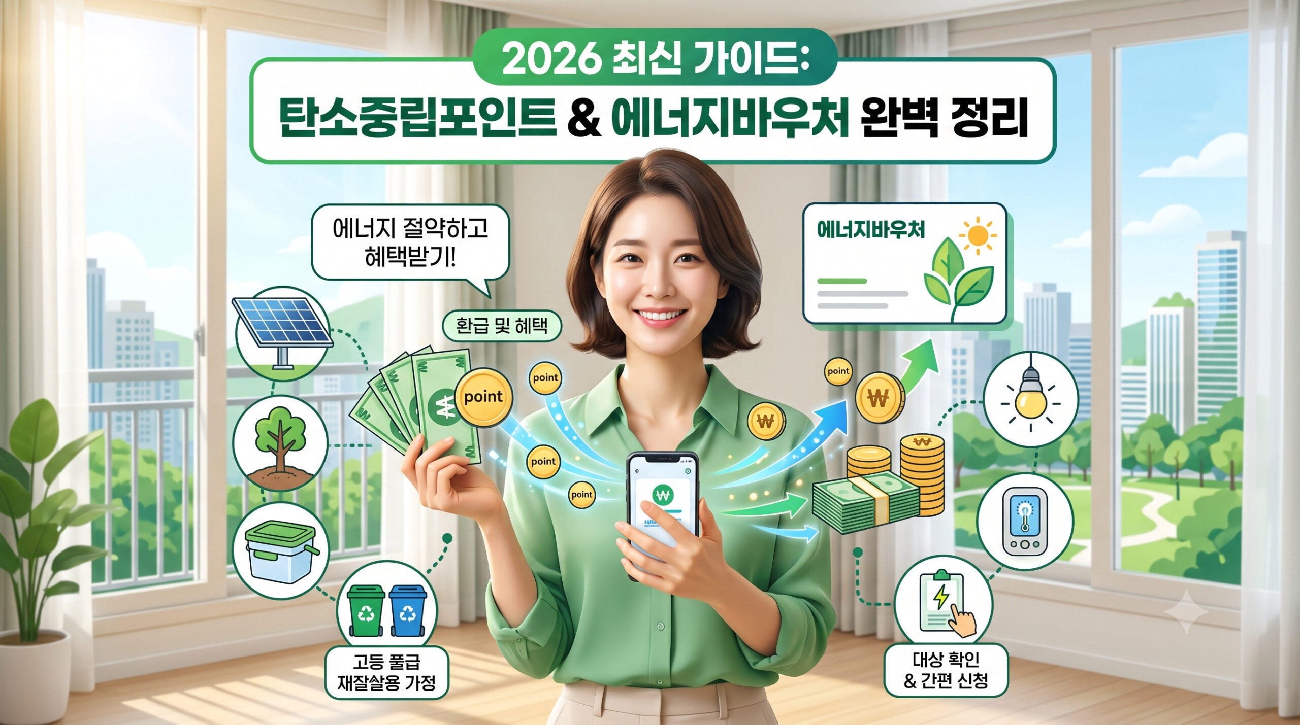 2026년 최신 ‘탄소중립포인트’ & ‘에너지 바우처’ 완벽 가이드