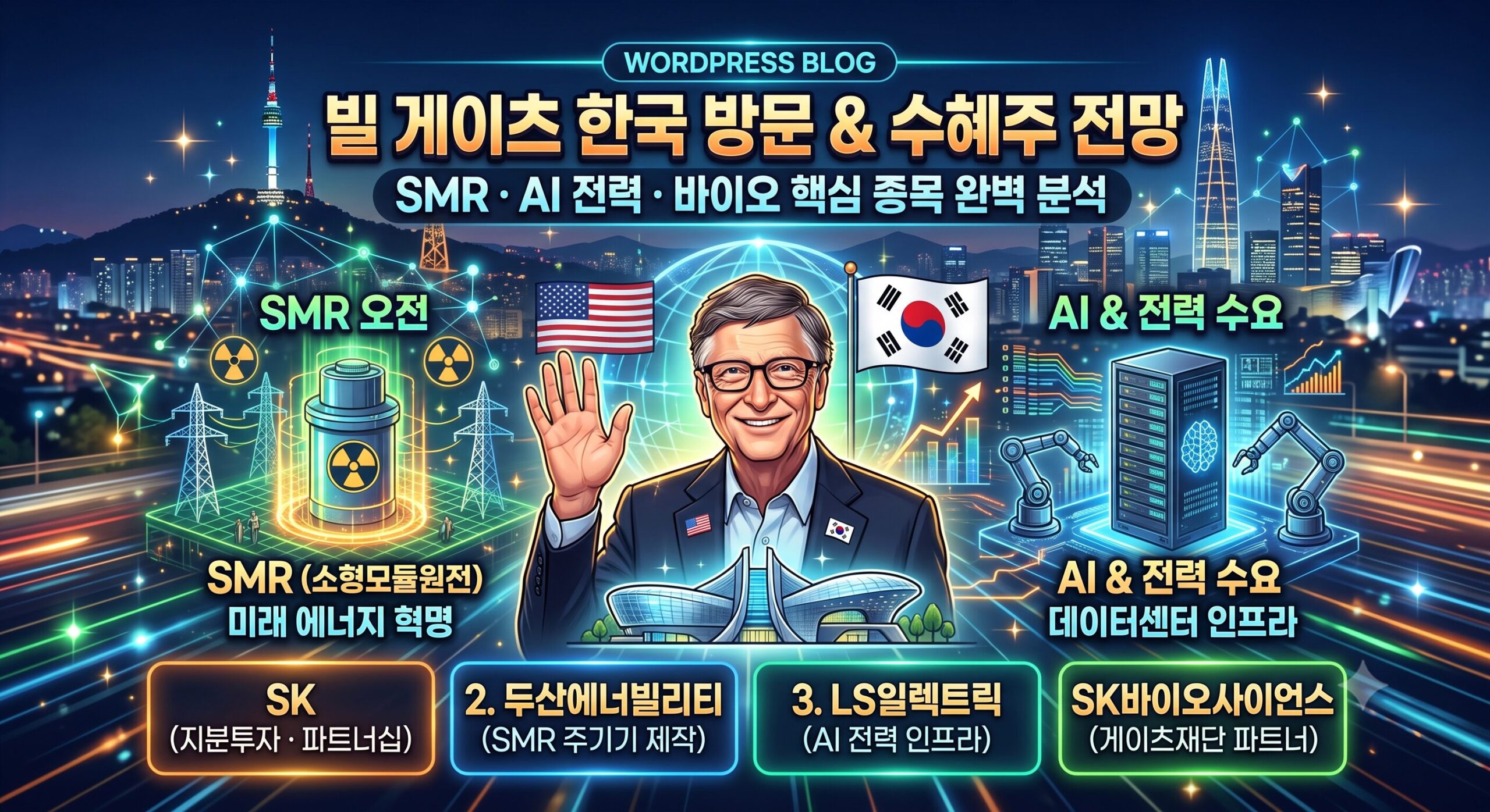 빌게이츠 방한 수혜주 총정리